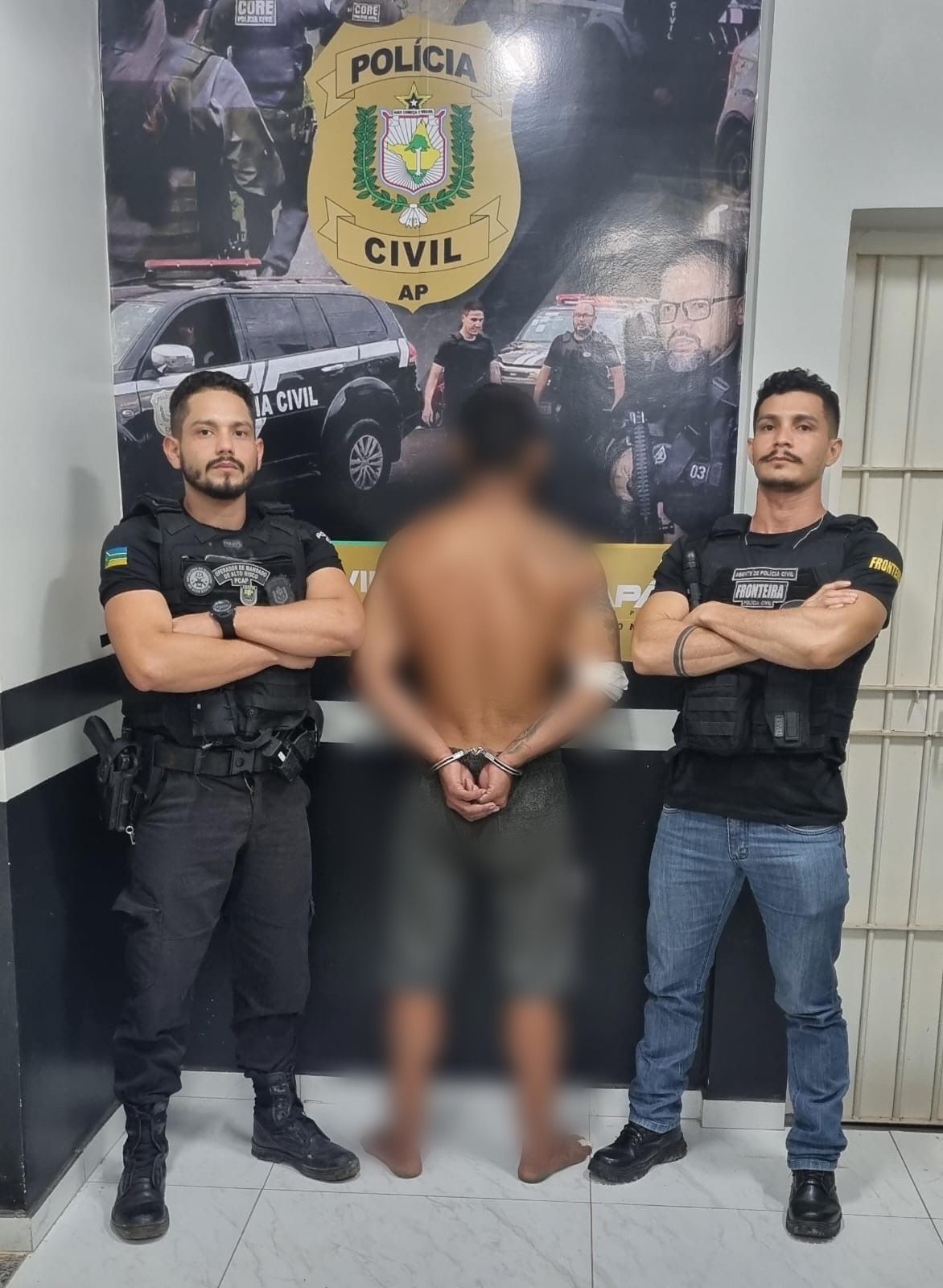 EM TARTARUGALZINHO, POLÍCIAS CIVIL E MILITAR PRENDEM HOMEM EM FLAGRANTE POR TENTATIVA DE HOMICÍDIO E PORTE ILEGAL DE MUNIÇÕES